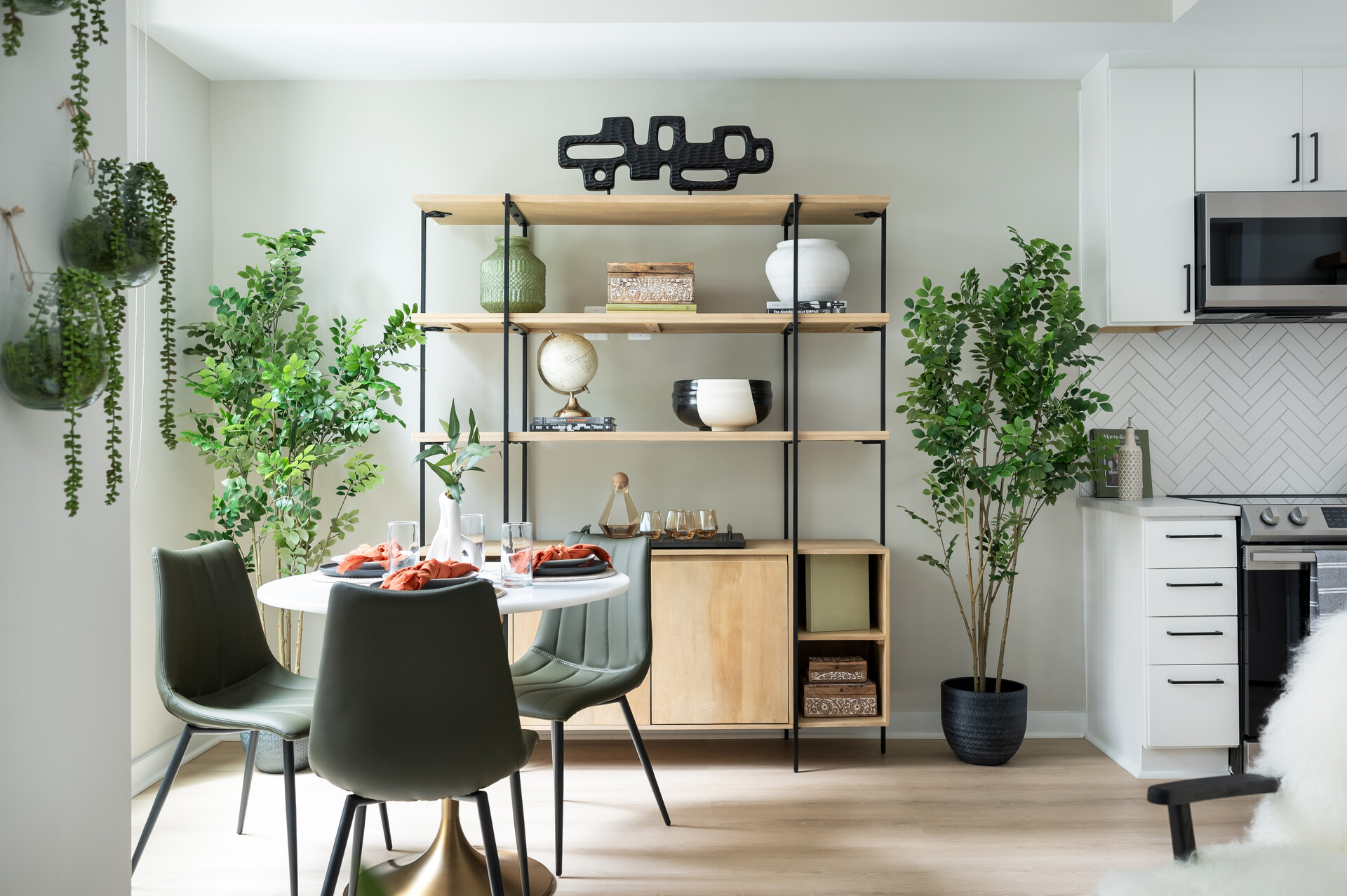 Dining Table and Shelf